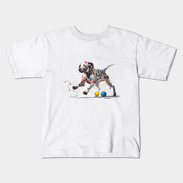 Dalmatian Kids T-Shirt by Urban Archeology Shop Gallery